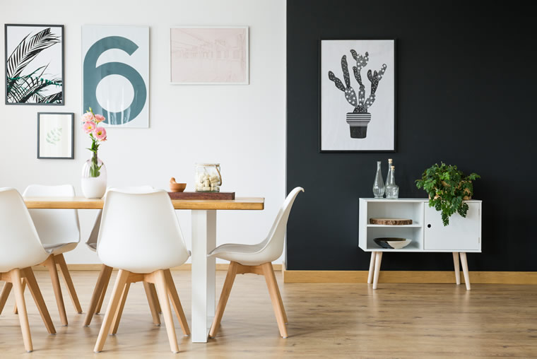 minimalist dining room