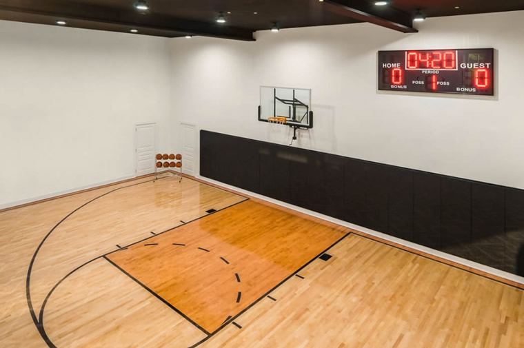 home basketball court