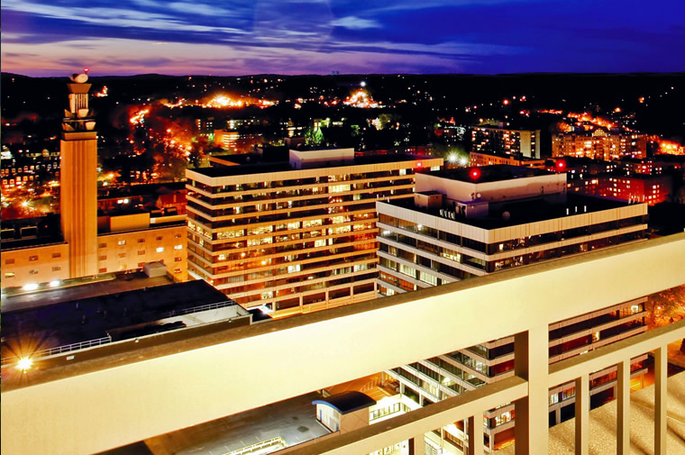 white plains skyline at night