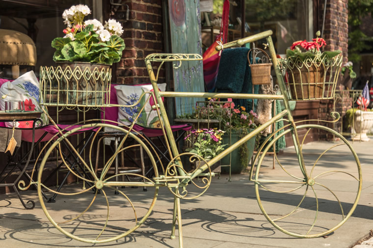 bike with flowers