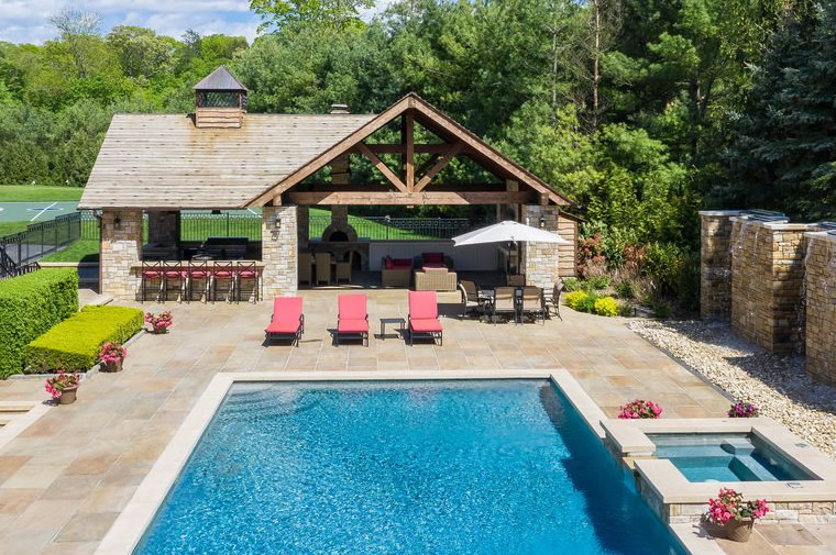 outdoor kitchen pavilion in purchase, ny