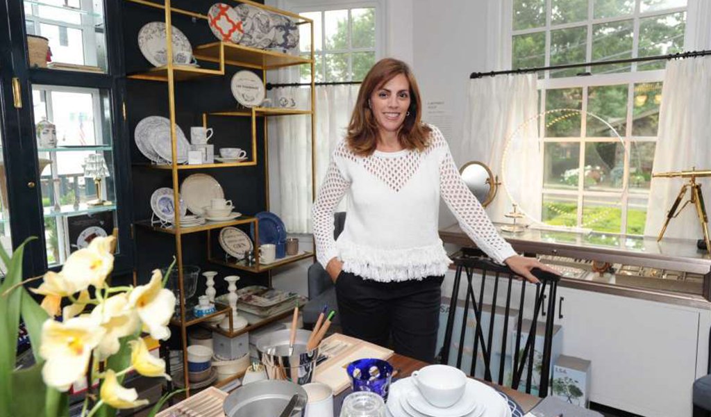 Lisa Lori inside her Greenwich boutique The Perfect Provenance